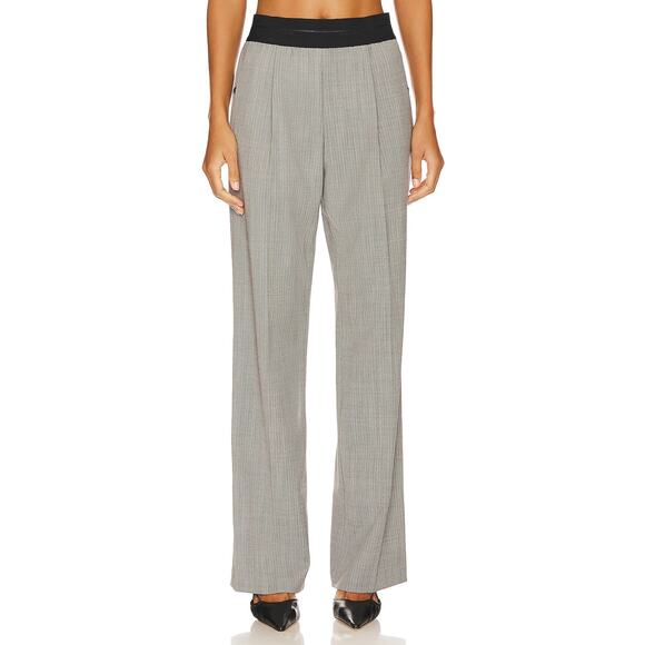 Helmut Lang Black Polyester Pull On Suit Pant Size 4 - Picture 1 of 6